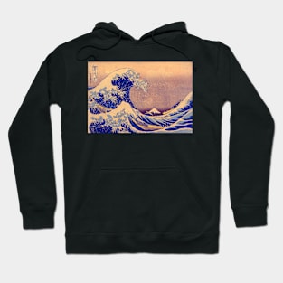 "The Underwave off Kanagawa" by Katsushika Hokusai (1829 - 1833) TECHNICOLOR REMASTERED Hoodie